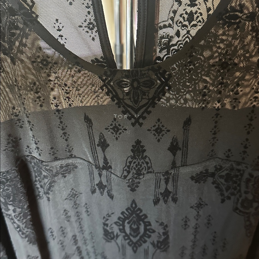 Torrid Black Sheer Lace Top - Picture 6 of 6